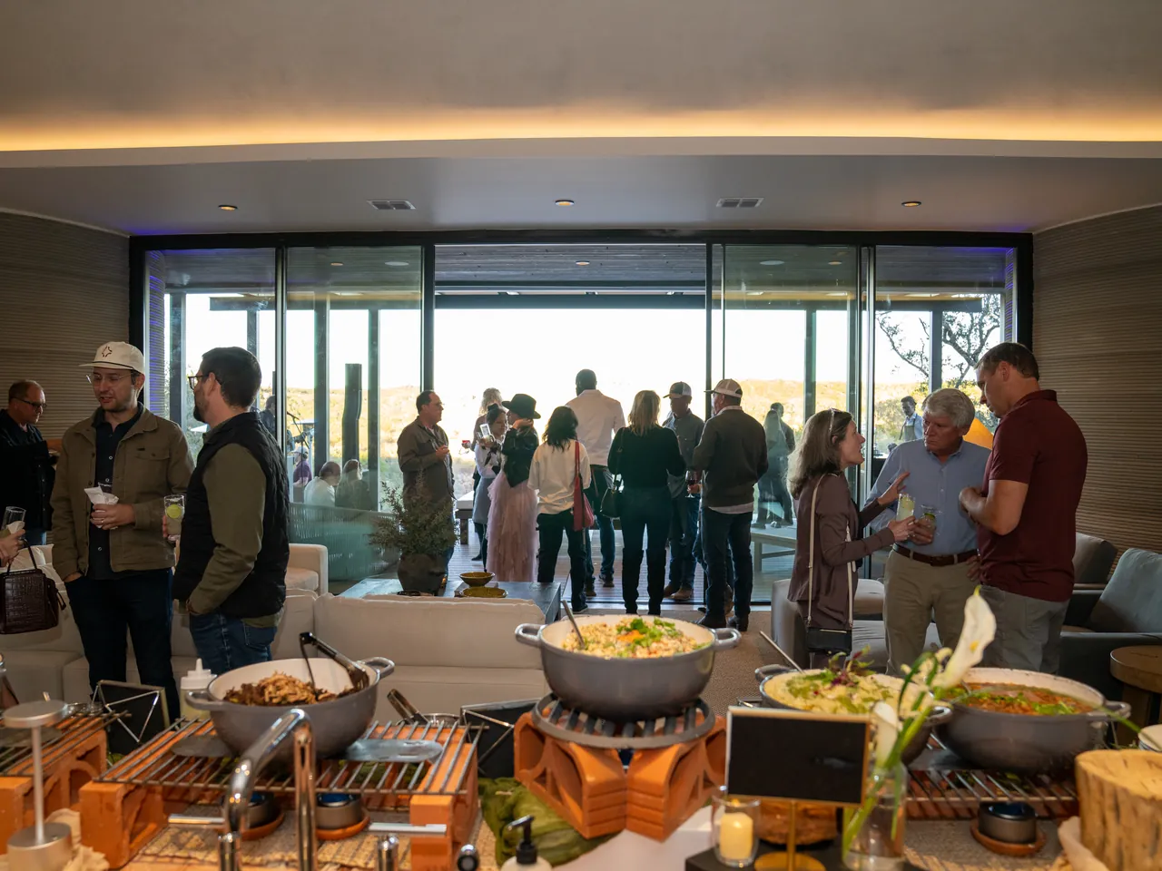 A grazing table in Aura's kitchen